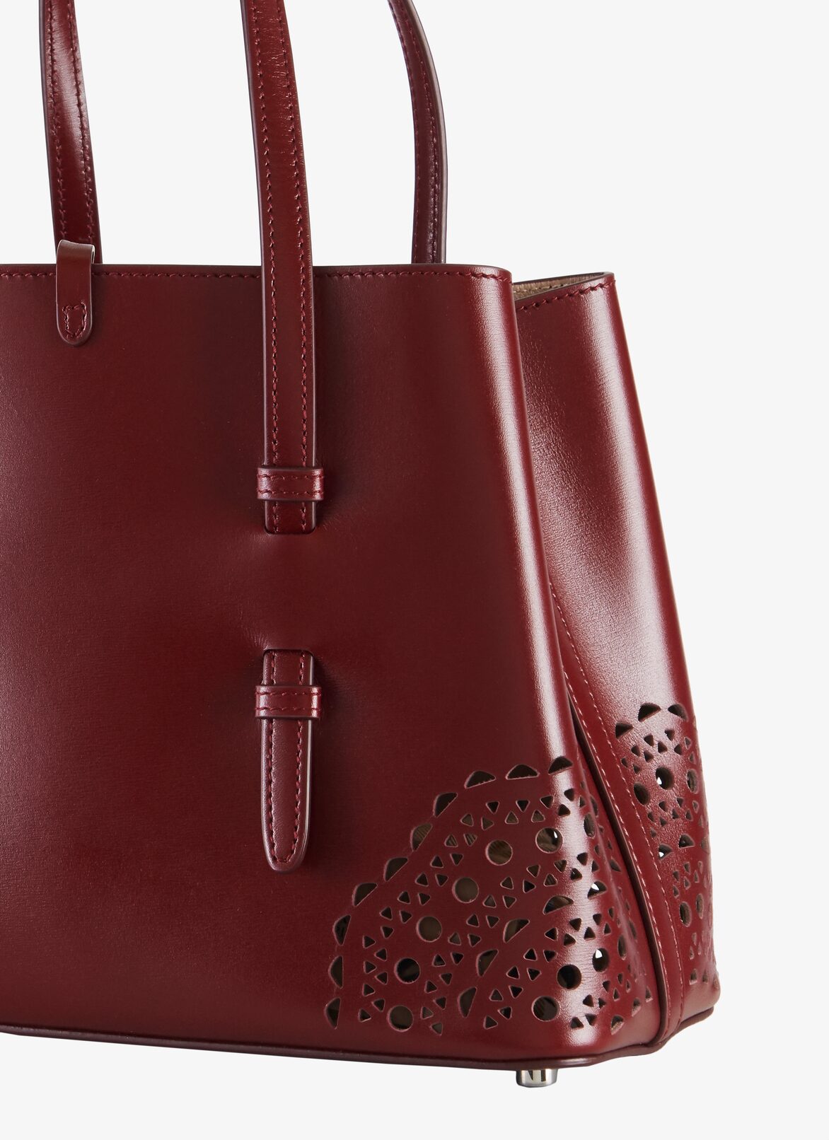 CABAS C.LUX QUART VIENNE VAGUE GRENAT ALAÏA ROUGE GRENAT  CABAS C.LUX QUART VIENNE VAGUE GRENAT